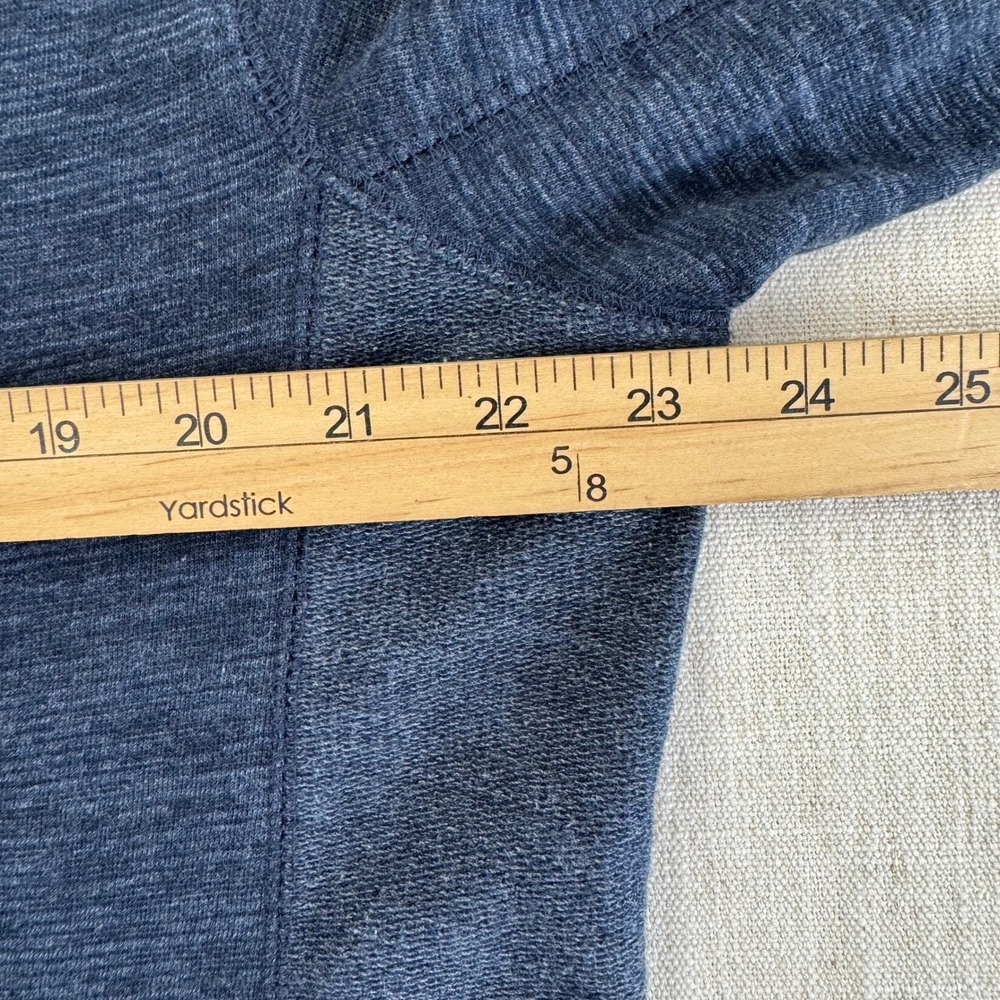 Y2K Champion Mens Crewneck Sweatshirt XL Blue Heather Raglan Athletic Pullover - Picture 9 of 13